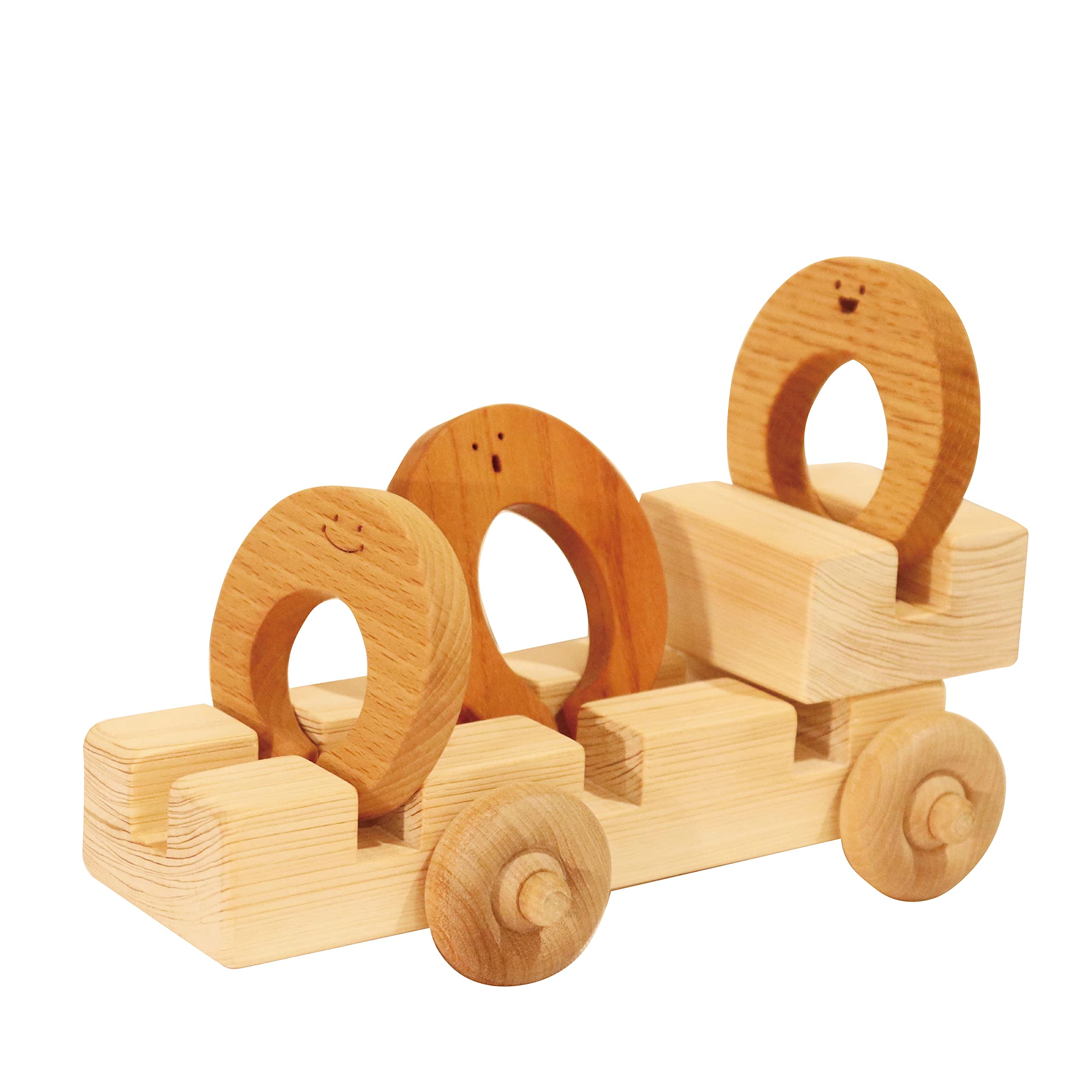 Amazon | 【0才～4才まで工夫で長く遊べる知育おもちゃ】 かちゃ 木製